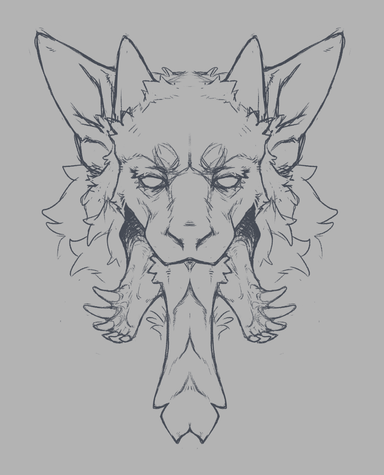 A sketch of Epsilon, my headmate's sona
