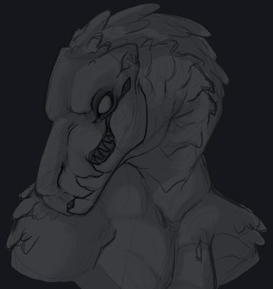 A sketch of Beck, one of my headmates